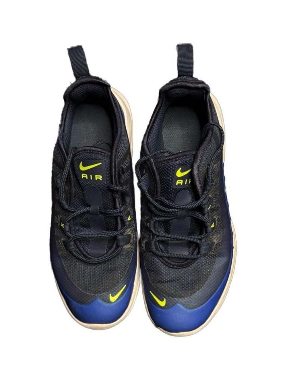 Nike Air Max Axis Midnight Navy and Volt Running Shoes AH5222-404